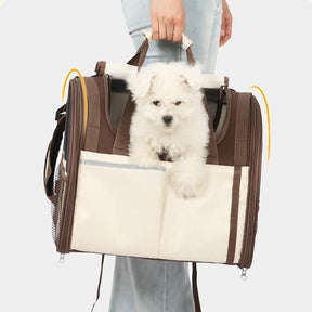 Sac à dos pour animaux de compagnie pliable, respirant et de grande capacité pour le voyage, la sécurité et le vétérinaire.