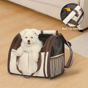 Sac à dos pour animaux de compagnie pliable, respirant et de grande capacité pour le voyage, la sécurité et le vétérinaire.
