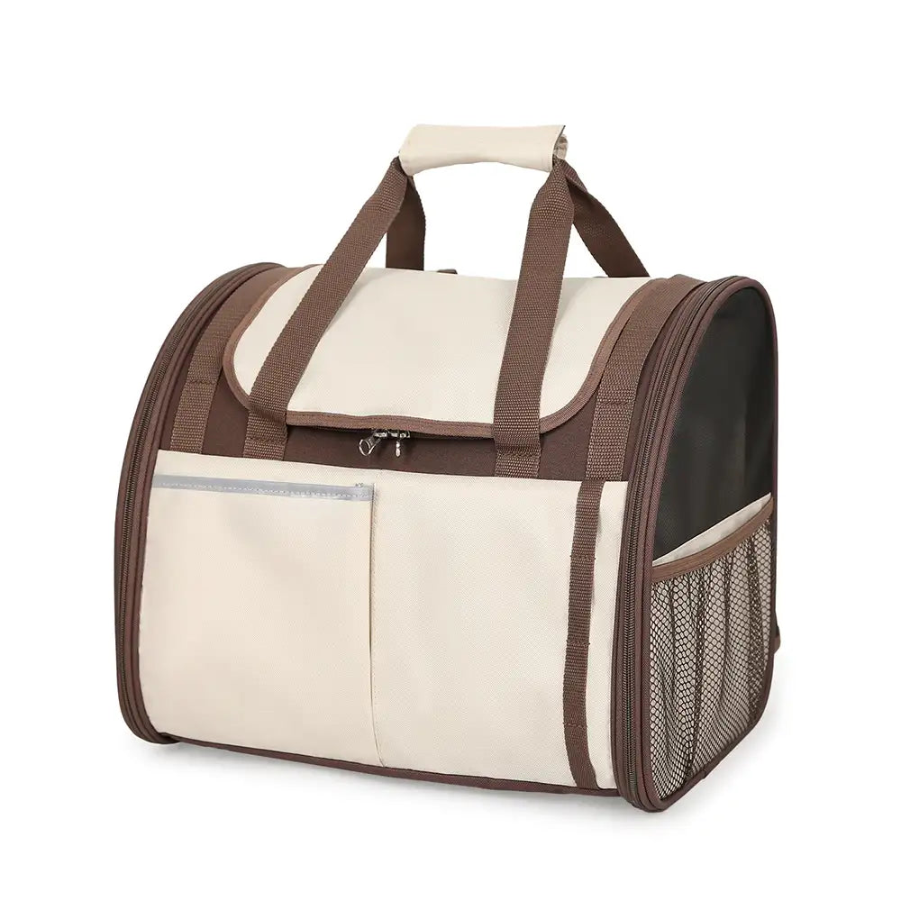 Sac à dos pour animaux de compagnie pliable, respirant et de grande capacité pour le voyage, la sécurité et le vétérinaire.