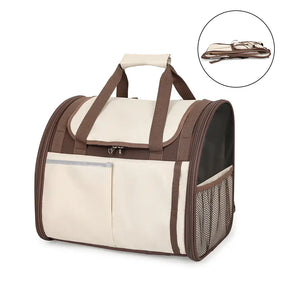 Sac à dos pour animaux de compagnie pliable, respirant et de grande capacité pour le voyage, la sécurité et le vétérinaire.