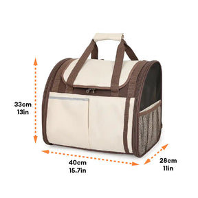 Sac à dos pour animaux de compagnie pliable, respirant et de grande capacité pour le voyage, la sécurité et le vétérinaire.