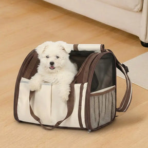 Sac à dos pour animaux de compagnie pliable, respirant et de grande capacité pour le voyage, la sécurité et le vétérinaire.