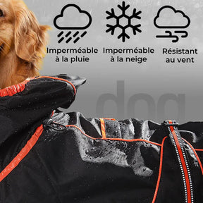 Manteau de pluie ajustable et imperméable pour grand chien