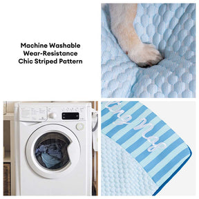 Grand Tapis Rafraichissant Chien Lavable Antidérapant pour Chiens d'Extérieur - Sieste Refroidissante