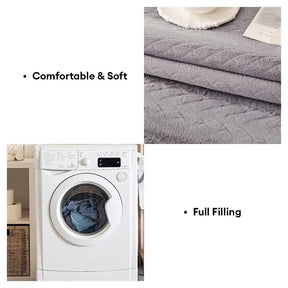 Housse de canapé en peluche chic et paresseuse pour l'hiver, protecteur de canapé, douce pour la peau.