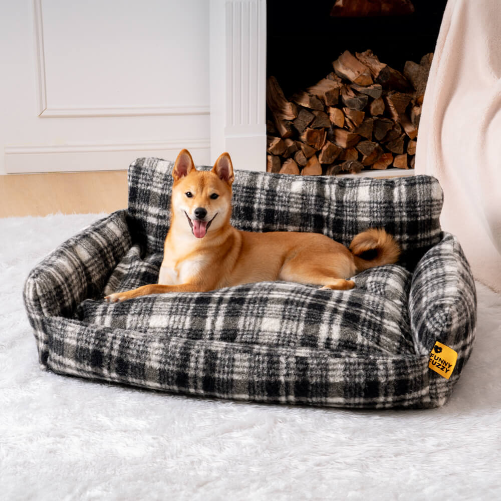 Canapé-lit en peluche pour chien et chat pour les vacances paresseuses