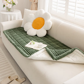 Matelas pour animaux en flanelle doux et paresseux, respirant, avec protection anti-dérapante pour canapé sectionnel.