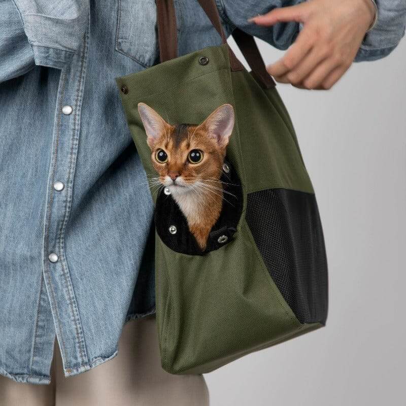 Sac de Transport Léger pour Animaux Respirant et Portable à Épaule Unique