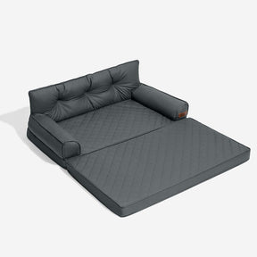 Luxe lit pour chien orthopédique grand en cuir synthétique pliable - Extérieur