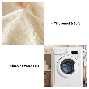 Housse de canapé en fleece jacquard nordique de luxe, épaisse et anti-rayures.