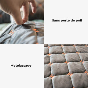 Housse de canapé antidérapante en velours matelassé de luxe