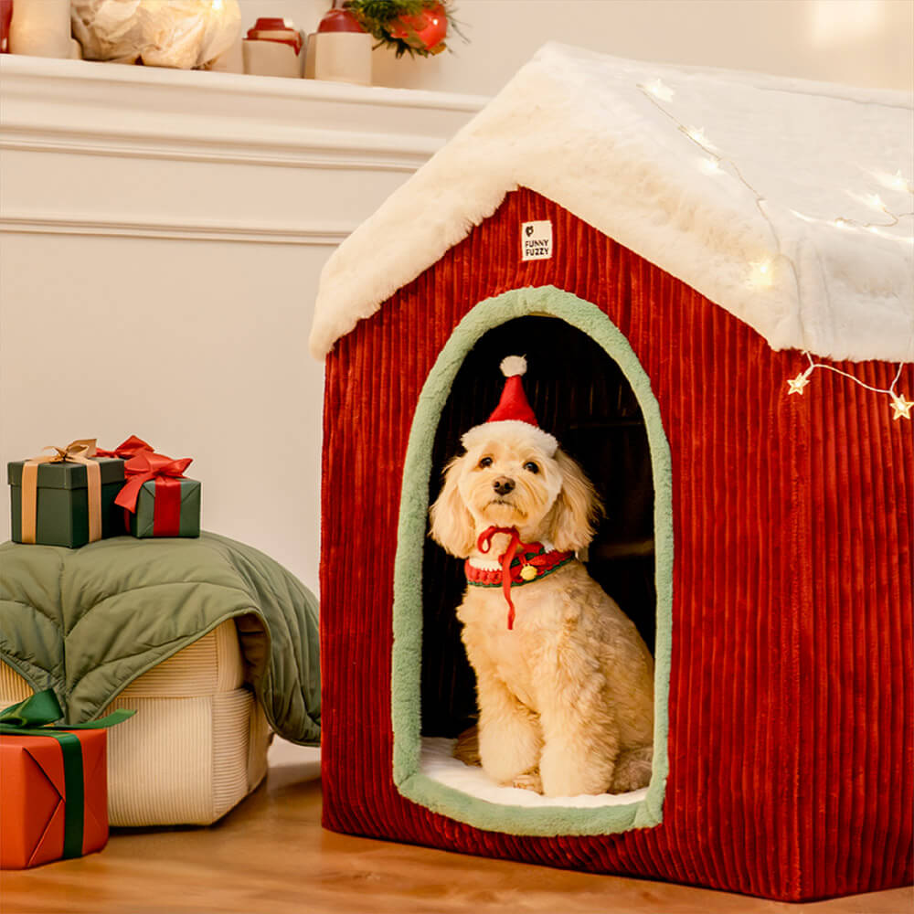 Maison de neige de Noël Grande maison pour humains et animaux