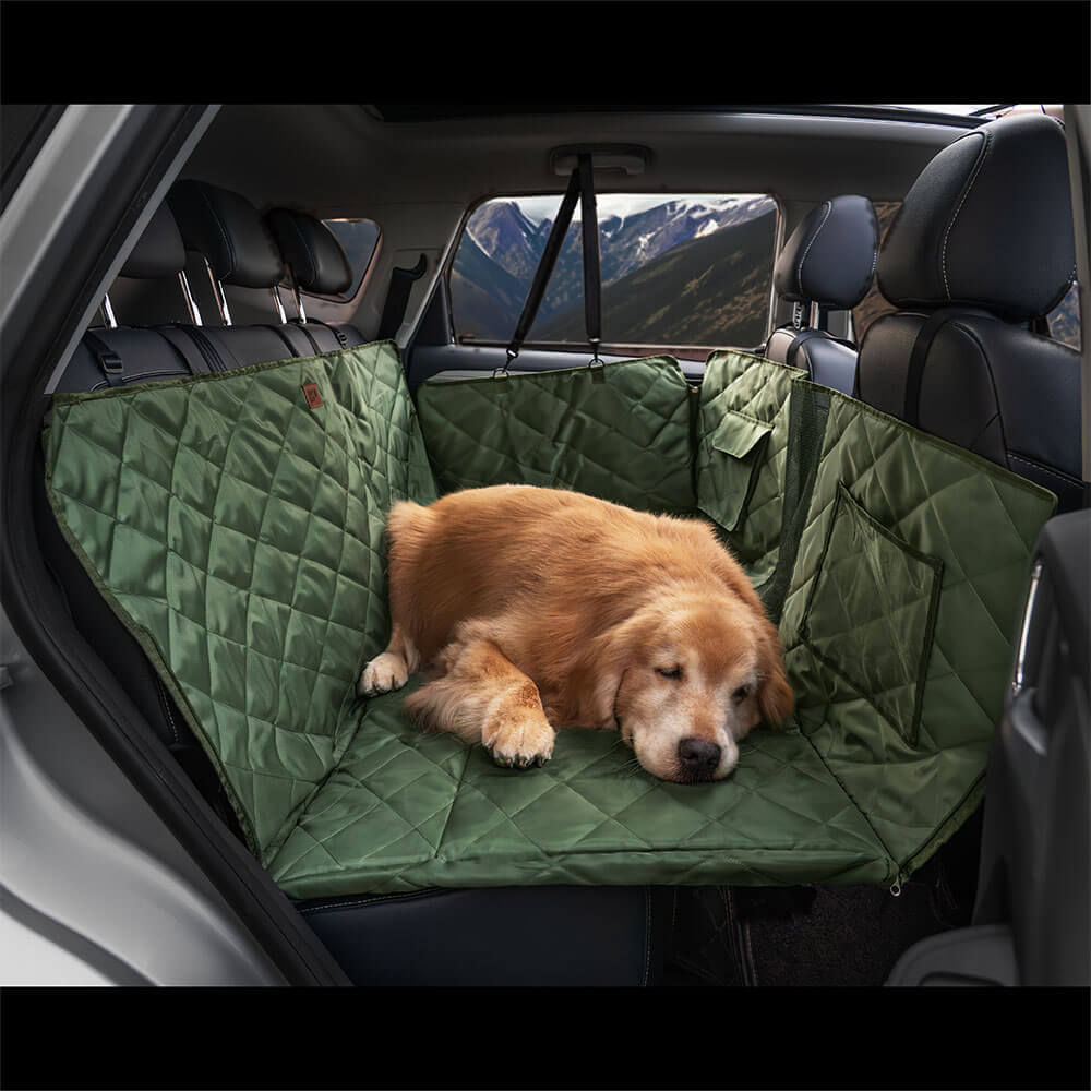 Protection voiture Siège arrière pour chien extra-large - Idéal pour le voyage et le camping