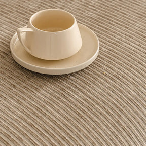 Jeté de canapé  aux rayures couverture de canapé en chenille moderne classique, résistante, lavable.