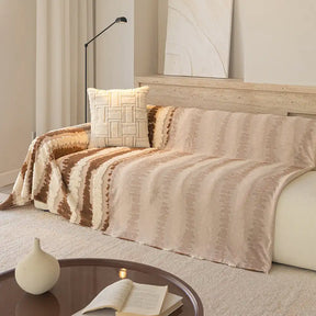 Couverture multifonctionnelle en peluche moderne, protection de sofa, housse de canapé.