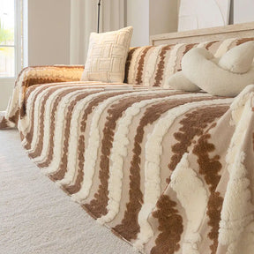 Couverture multifonctionnelle en peluche moderne, protection de sofa, housse de canapé.