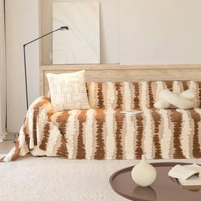 Couverture multifonctionnelle en peluche moderne, protection de sofa, housse de canapé.