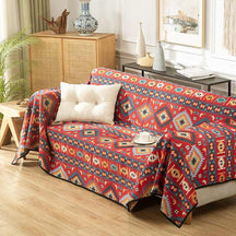 Housse de canapé multifonctionnelle en jacquard marocain