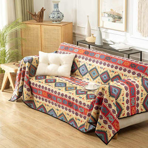 Housse de canapé multifonctionnelle en jacquard marocain