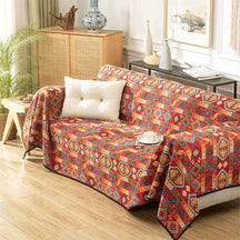 Housse de canapé multifonctionnelle en jacquard marocain