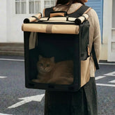 Transporteur pour animaux de compagnie à roulettes, respirant et multi-usages, sac à dos pour chat.