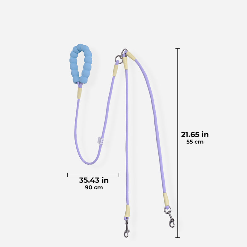 Laisse Double Multi-Usage Anti-Emmêlement