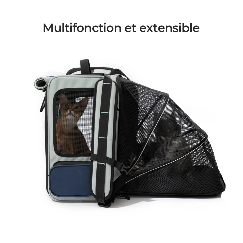 Sac à Dos Extensible Multifonction Grand Espace pour Chat et Chien