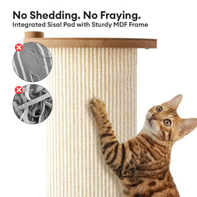 Poteau à gratter pour chat en sisal protecteur multifonctionnel et adaptable pour canapé