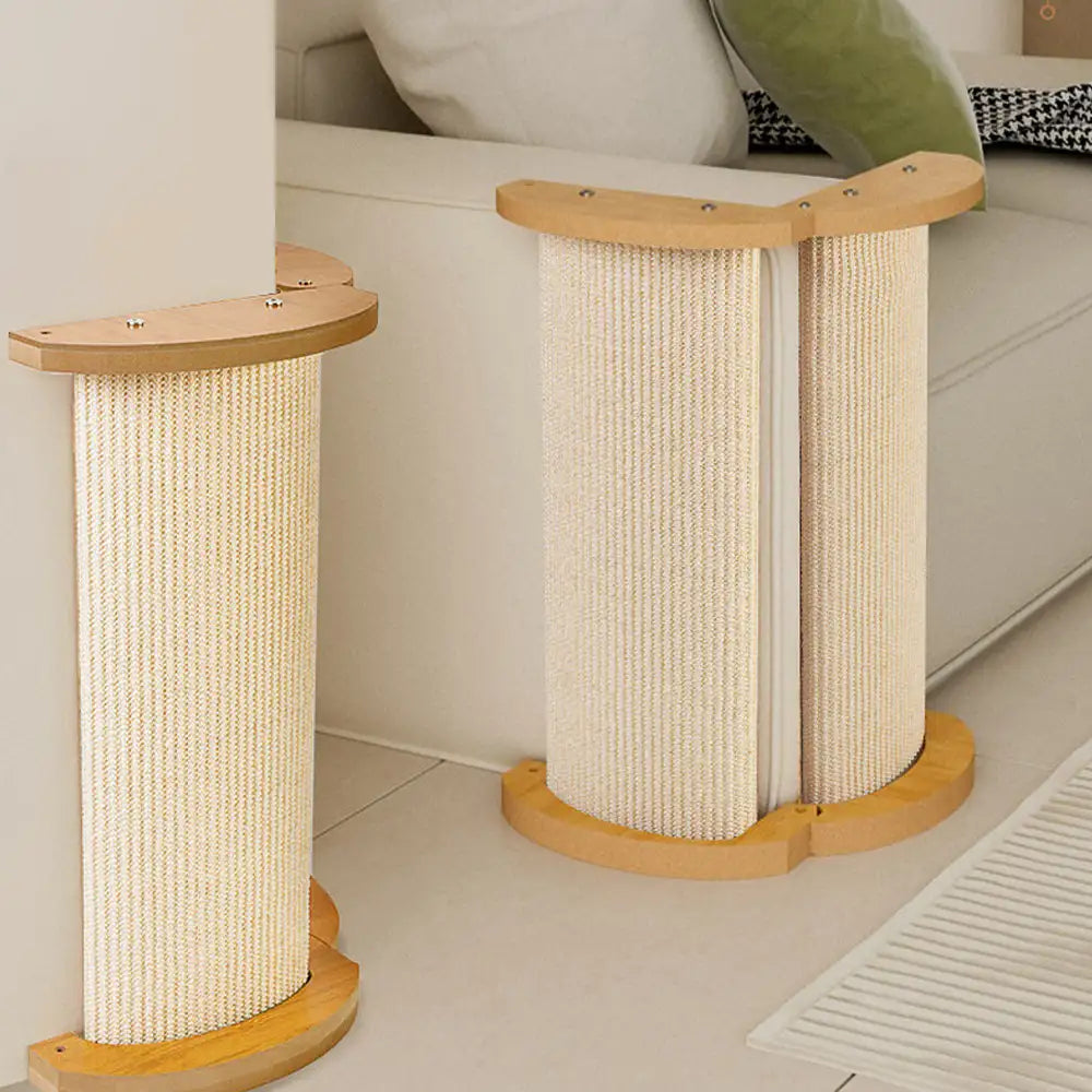 Poteau à gratter pour chat en sisal protecteur multifonctionnel et adaptable pour canapé