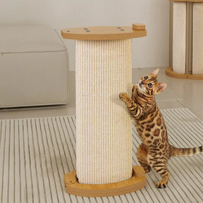 Poteau à gratter pour chat en sisal protecteur multifonctionnel et adaptable pour canapé
