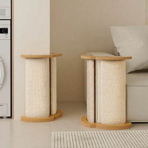 Poteau à gratter pour chat en sisal protecteur multifonctionnel et adaptable pour canapé