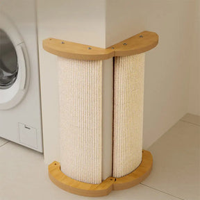 Poteau à gratter pour chat en sisal protecteur multifonctionnel et adaptable pour canapé
