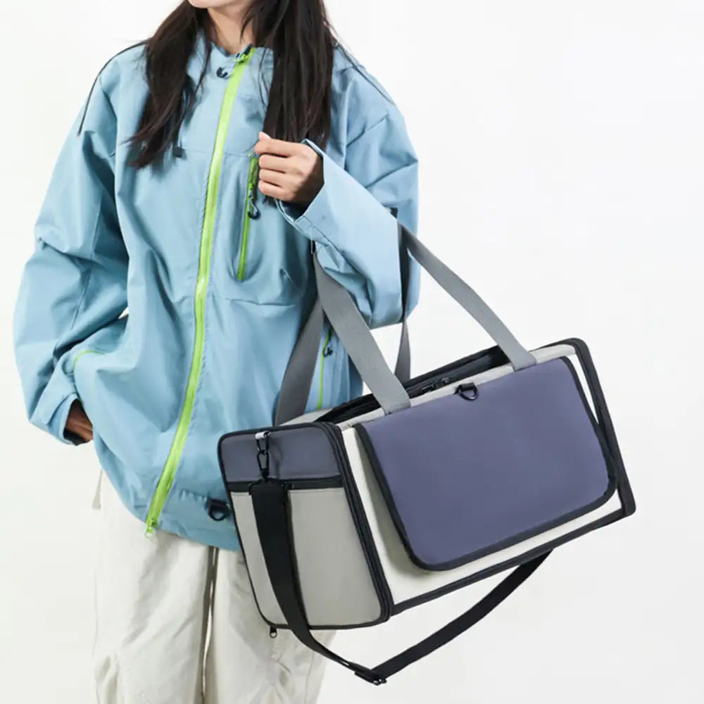 Sac de transport pour chat portable, respirant, de grande capacité et extensible Approuvé par les compagnies aériennes