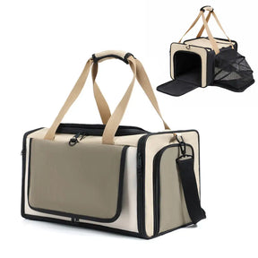 Sac de transport pour chat portable, respirant, de grande capacité et extensible Approuvé par les compagnies aériennes