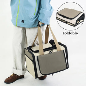 Sac de transport pour chat portable, respirant, de grande capacité et extensible Approuvé par les compagnies aériennes