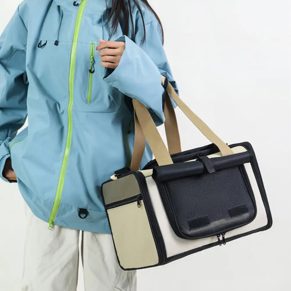 Sac de transport pour chat portable, respirant, de grande capacité et extensible Approuvé par les compagnies aériennes