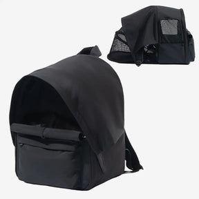 Sac à dos pour chat extensible et respirant pour les voyages en plein air avec auvent.