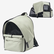 Sac à dos pour chat extensible et respirant pour les voyages en plein air avec auvent.