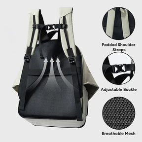 Sac à dos pour chat extensible et respirant pour les voyages en plein air avec auvent.