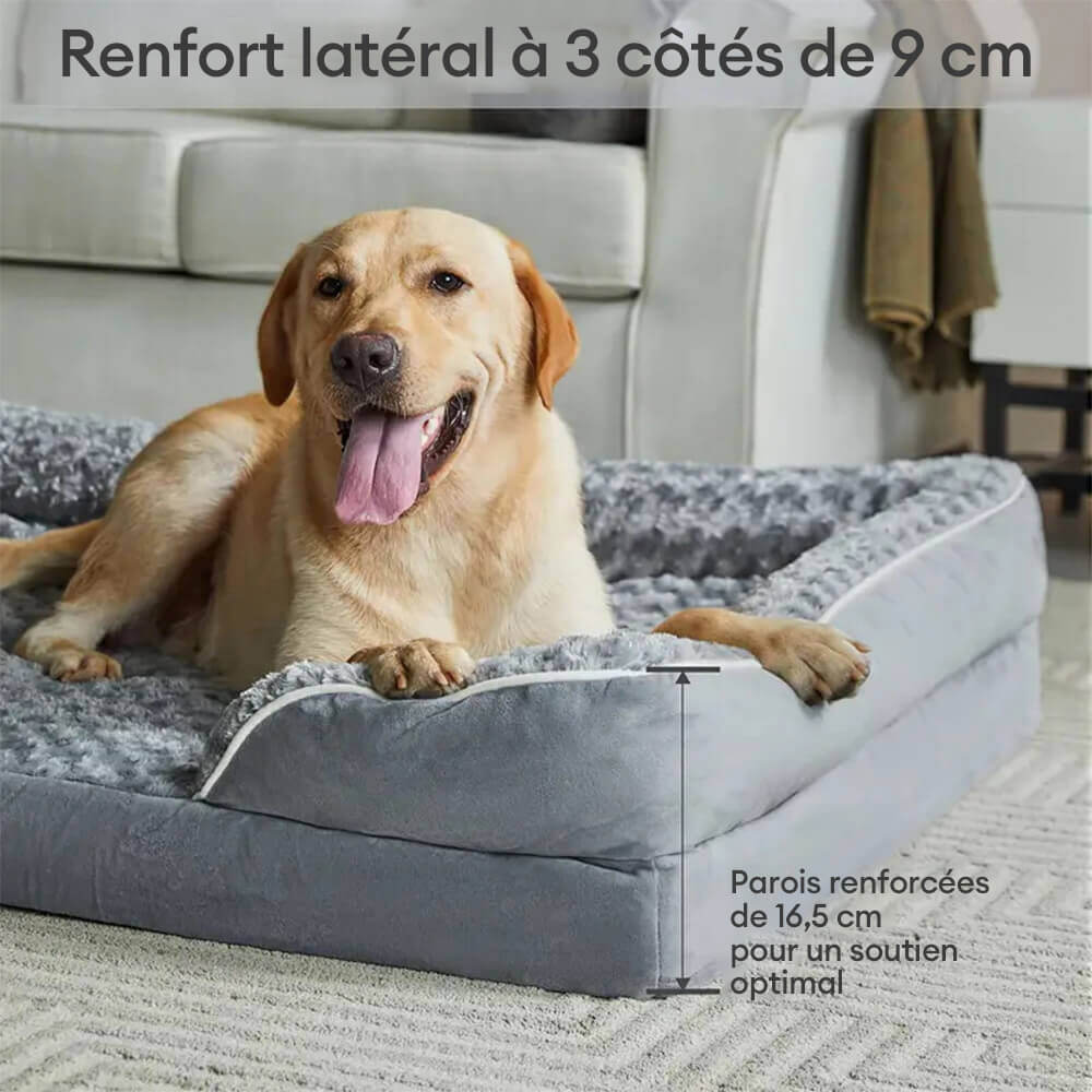 Lit Orthopédique Pour Chien Amovible Étanche Soutien Complet