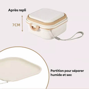 Bol pour Animaux Portable Extérieur Pliable Double