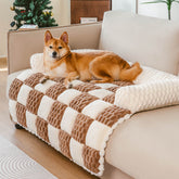Tapis de protection confortable pour canapé à carreaux pour chien - SnugPad
