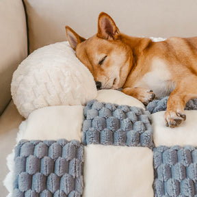 Tapis de protection confortable pour canapé à carreaux pour chien - SnugPad