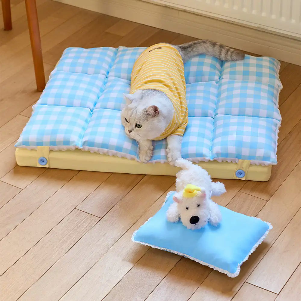Tapis pour chien confortable, lavable, double couche, tout-en-un - Exclusivité pour animaux de compagnie.