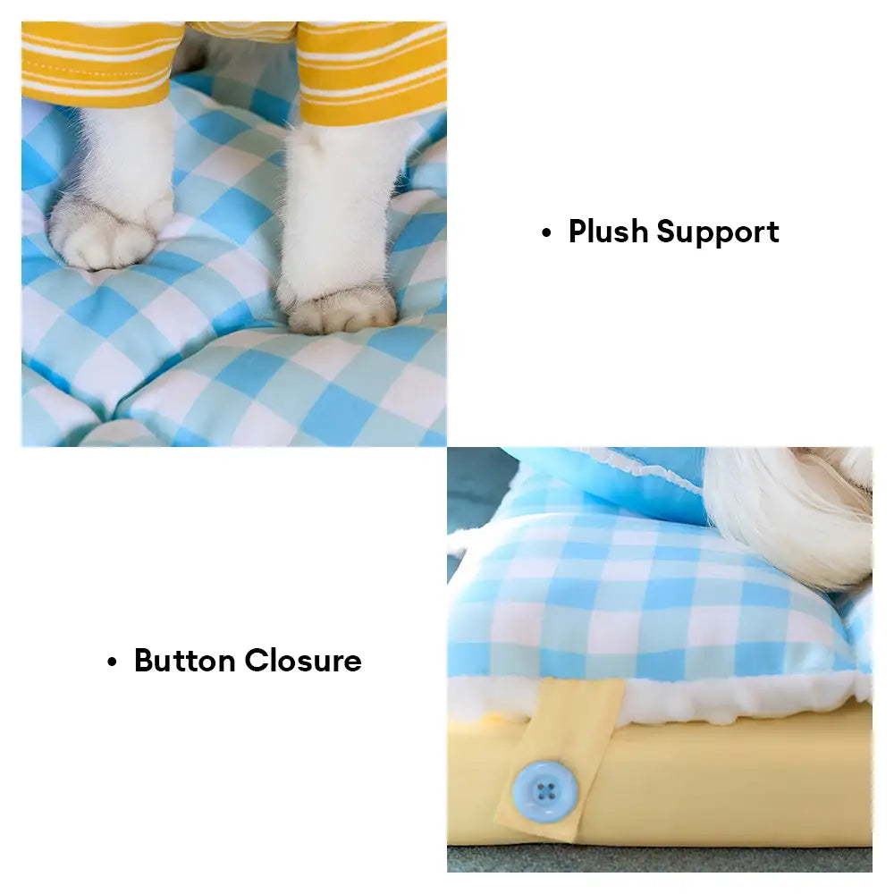 Tapis pour chien confortable, lavable, double couche, tout-en-un - Exclusivité pour animaux de compagnie.