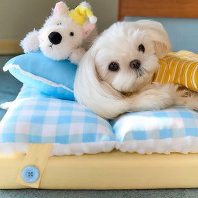 Tapis pour chien confortable, lavable, double couche, tout-en-un - Exclusivité pour animaux de compagnie.