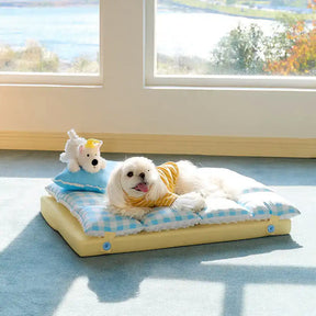 Tapis pour chien confortable, lavable, double couche, tout-en-un - Exclusivité pour animaux de compagnie.