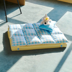 Tapis pour chien confortable, lavable, double couche, tout-en-un - Exclusivité pour animaux de compagnie.