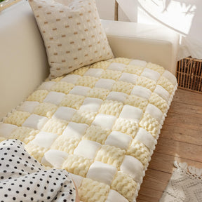 Matelas pour Chien fait Main en Velours Coloré Protecteur de Mobilier Doux Antidérapant