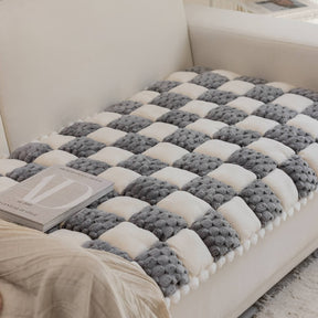 Matelas pour Chien fait Main en Velours Coloré Protecteur de Mobilier Doux Antidérapant